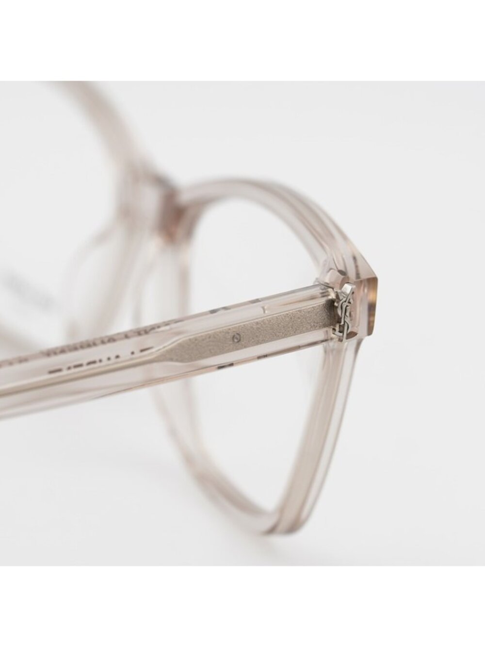 Saint Laurent SLM128 011 Eyeglasses Nude 56mm Square Frame - Picture 6 of 11